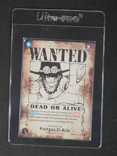 2025 One Piece Portgas.D.Ace #OP13-119 Wanted Poster — front