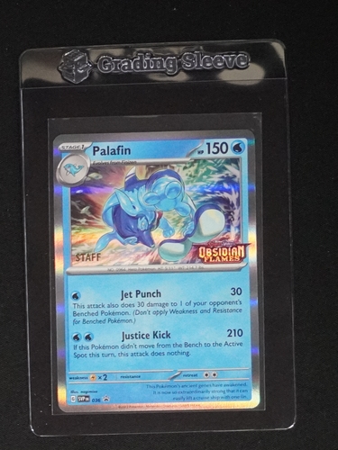 2023 Pokémon #036 Palafin Obsidian Flames Prerelease Staff Promo — front