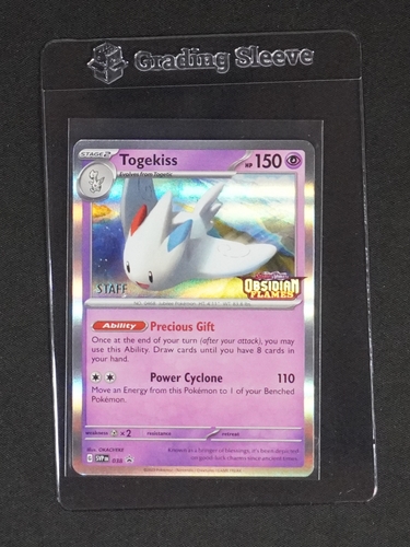 2023 Pokémon TCG SVP038 Togekiss Obsidian Flames Staff Promo — front