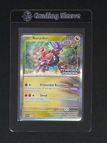 2024 Pokémon TCG SVP091 Koraidon Temporal Forces Staff Promo — front