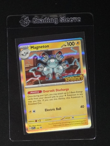 2023 Pokémon SV08 #153 Magneton Surging Sparks — front