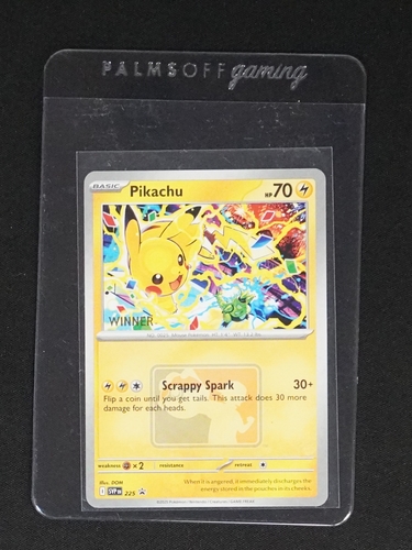 2025 Pokémon SVP #225 Pikachu Winner Promo — front