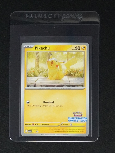 2025 Pokémon #214 Pikachu Illustration Contest 2024 Black Star Promo — front