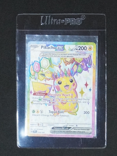 2024 Pokemon TCG Surging Sparks #219 Pikachu ex — front