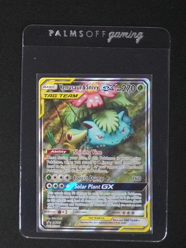 2019 Pokémon TCG SM229 Venusaur & Snivy GX — front