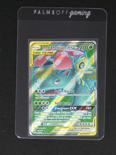 2019 Pokémon SM Team Up #159 Celebi & Venusaur GX — front