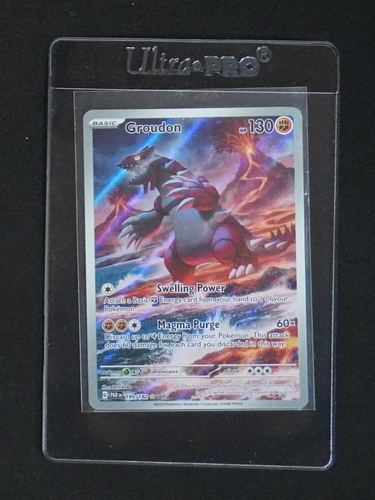 2023 Pokémon TCG Sv04: Paradox Rift #199 Groudon Illustration Rare — front