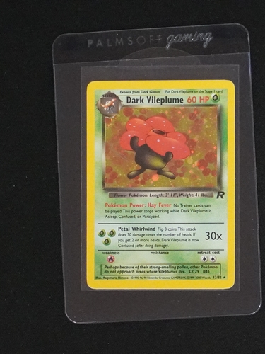2000 Pokémon Team Rocket #13 Dark Vileplume — front