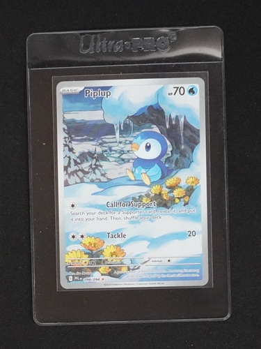 2025 Pokémon TCG 098/094 Piplup Illustration Rare Phantasmal Flames — front