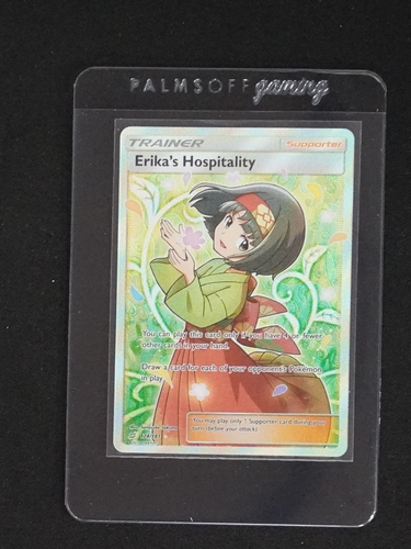 2019 Pokémon Sun & Moon Team Up #174 Erika's Hospitality — front