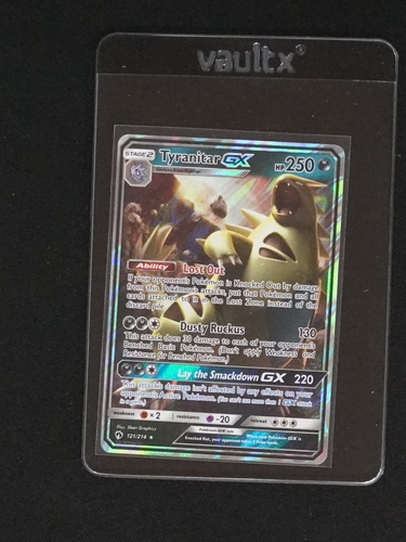 2018 Pokémon TCG Lost Thunder #121 Tyranitar GX — front