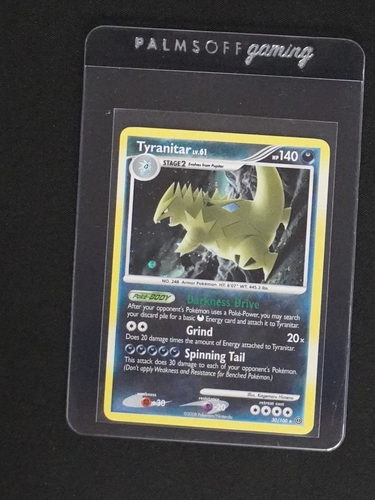 2008 Pokémon TCG Stormfront #30 Tyranitar Lv. 61 — front