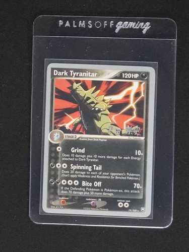 2004 Pokémon #19 Dark Tyranitar — front