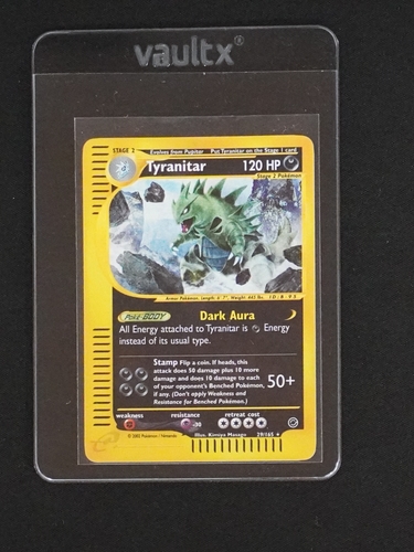 2002 Pokemon Expedition #29 Tyranitar — front