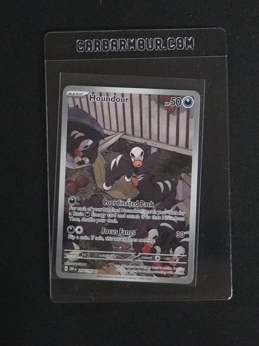2023 Pokémon SV03 #204 Houndour Obsidian Flames Illustration Rare Holo — front