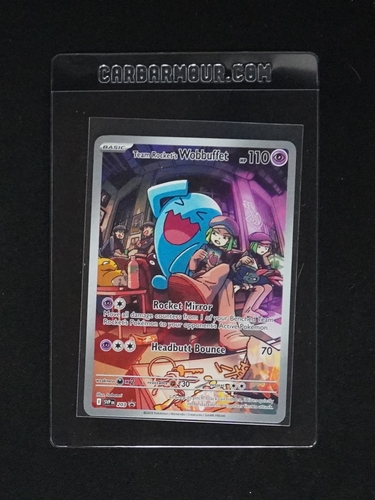 2025 Pokémon SVP EN-SV Black Star Promo #203 Team Rocket's Wobbuffet — front