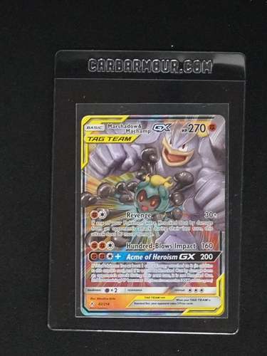 2019 Pokémon Sun & Moon Unbroken Bonds #82 Marshadow & Machamp GX — front