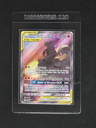 2019 Pokemon Sun & Moon Unbroken Bonds #199 Marshadow & Machamp GX — front