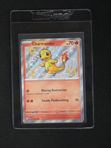 2024 Pokemon Paldean Fates #109 Charmander Shiny Rare — front