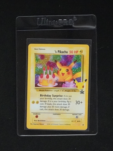 2021 Pokémon Celebrations #24 Pikachu Birthday Surprise — front