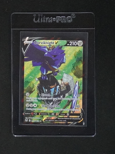 2022 Pokémon Sword & Shield Silver Tempest #TG18 Corviknight V — front