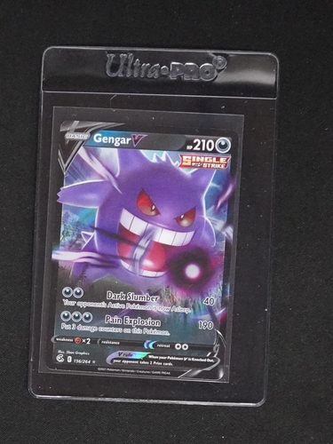 2021 Pokémon Fusion Strike #156 Gengar V — front