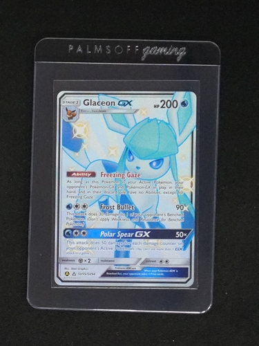 2019 Pokémon Hidden Fates #SV55 Glaceon GX — front
