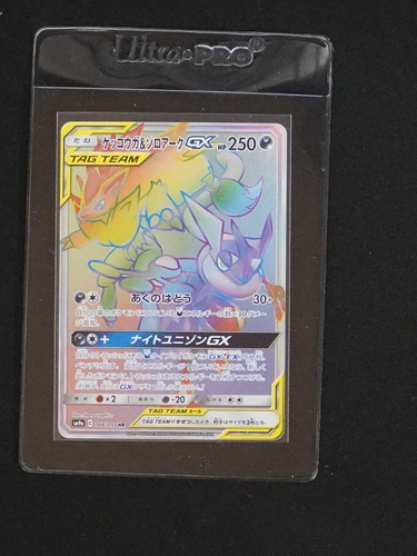 2019 Pokémon Sun & Moon #066/055 Greninja & Zoroark GX — front