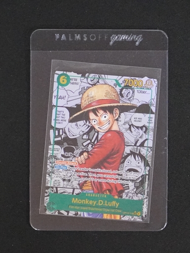 One Piece Card Game OP13-118 Monkey D. Luffy Manga Alt Art Carrying On His Will — front