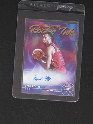 2021-22 Panini NBA Hoops #RI-EM Evan Mobley Rookie Ink — front