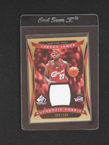 2004-05 Upper Deck SP Game Used Authentic Fabrics #AF-LJ LeBron James — front