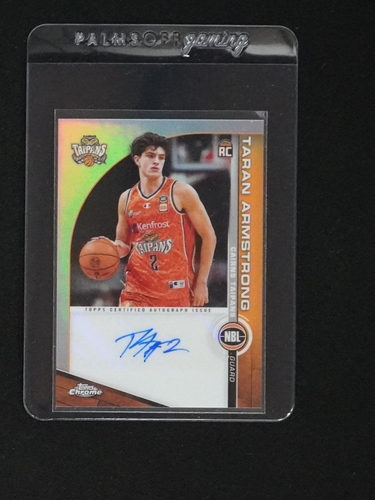 2023-24 Topps Chrome NBL #TAR Taran Armstrong Rookie Auto — front