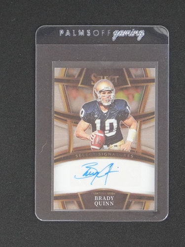 2010 Panini Select Signatures #SS-BQ Brady Quinn — front