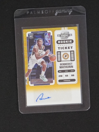 2022 Panini Contenders Optic Rookie Ticket #Bennedict Mathurin — front