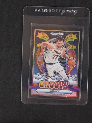 2024-25 Panini Prizm Black #14 Luka Doncic Groovy — front