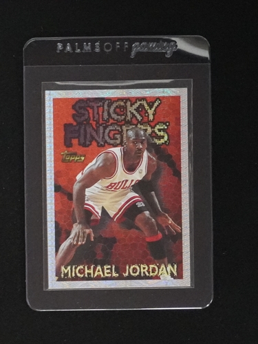 1996-97 Topps Season's Best Sticky Fingers #SB18 Michael Jordan — front