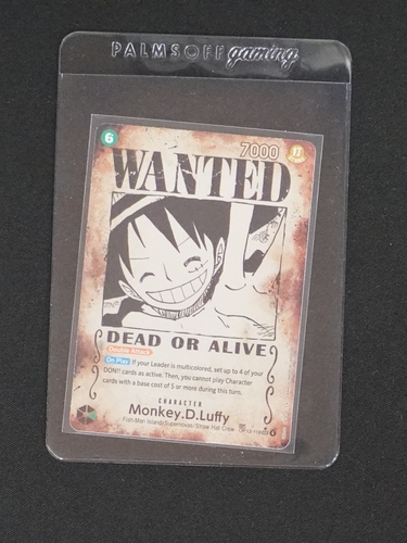 2025 One Piece Card Game OP13-118 Monkey D. Luffy Wanted Poster Carrying On His Will — front
