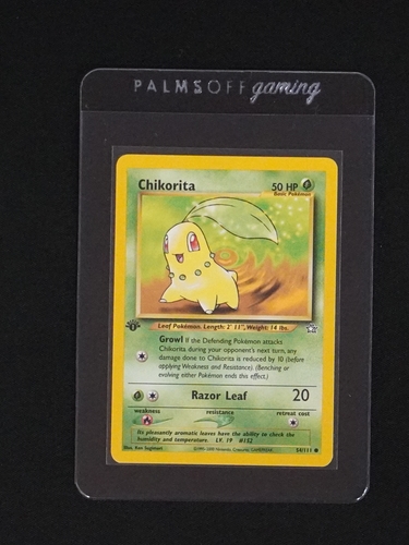 2000 Pokémon Neo Genesis #54 Chikorita — front