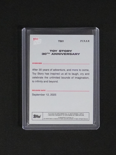 2025 Topps Now #TS01 Toy Story 30th Anniversary — front