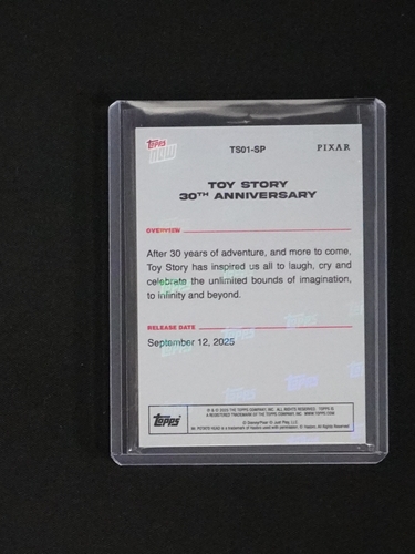 2025 Topps Now TS01-SP Toy Story 30th Anniversary — front
