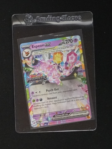 2025 Pokemon Prismatic Evolutions #034 Espeon ex — front