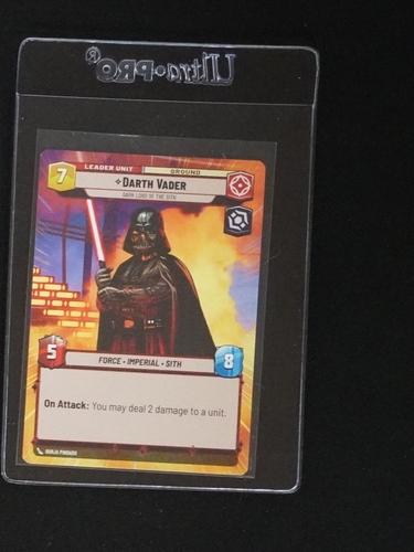 2023 Star Wars Unlimited #2 Darth Vader Dark Lord of the Sith Event Promo — front