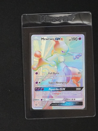 2017 Pokémon Sun & Moon #76 Mewtwo GX — front