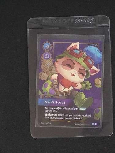 2025 Riftbound Origins #307 Teemo Swift Scout — front
