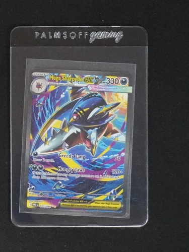 2022 Pokémon Phantasmal Flames #127 Mega Sharpedo EX — front