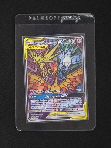 2019 Pokémon SM Black Star Promo #SM210 Moltres/Zapdos/Articuno GX — front