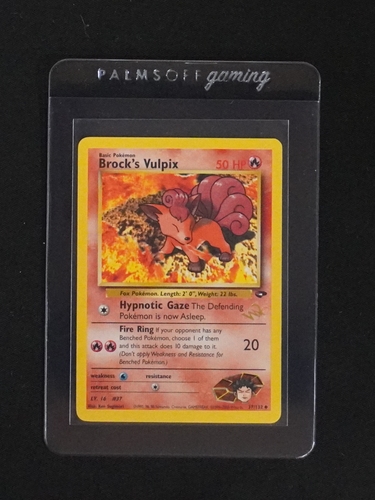 1999 Pokémon Gym Challenge #37 Brock's Vulpix — front