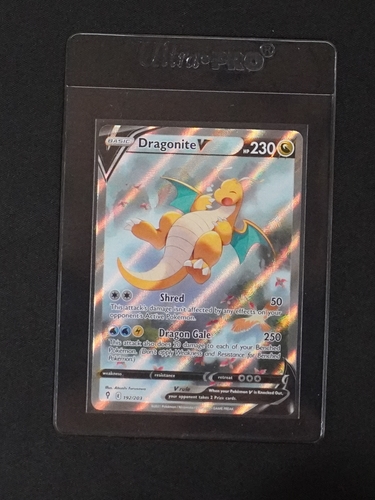 2021 Pokémon Sword & Shield Evolving Skies #192 Dragonite V — front