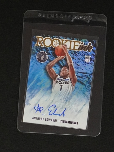 2020-21 Panini Hoops Rookie Ink #RI-AED Anthony Edwards — front
