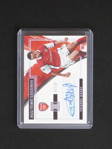 2021-22 Panini Impeccable Soccer All-Time Legends #02/25 Thierry Henry — front
